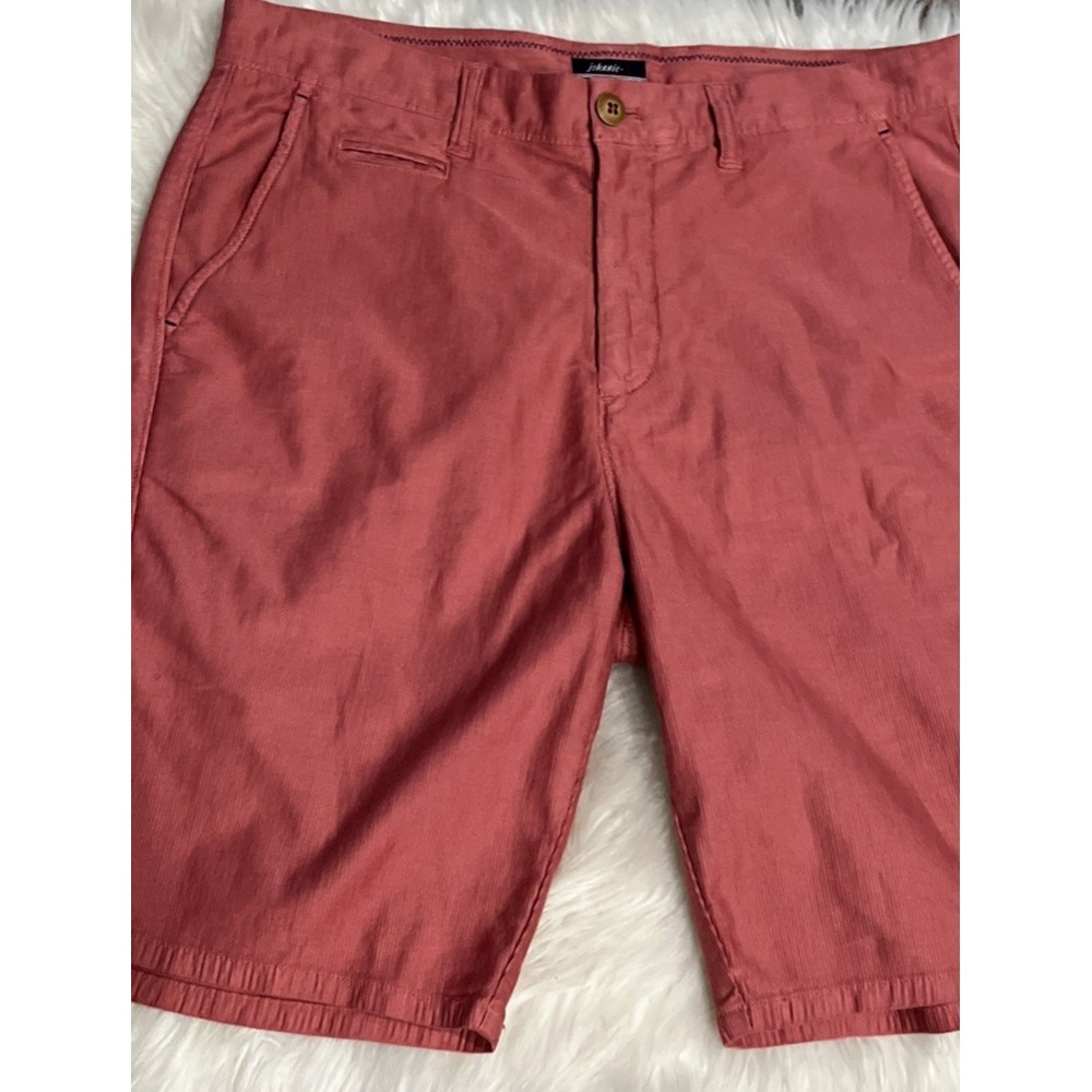 Johnnie-O Shorts Men's Size 32 Malibu Red Pima Cotton Mariner Bombay Performance - Picture 5 of 10
